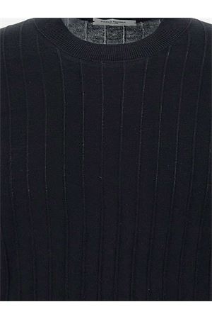 Maglia girocollo in seta cotone extrafine nero PAOLO PECORA | A034F2009000